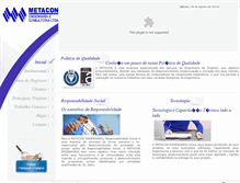 Tablet Screenshot of metaconengenharia-es.com.br